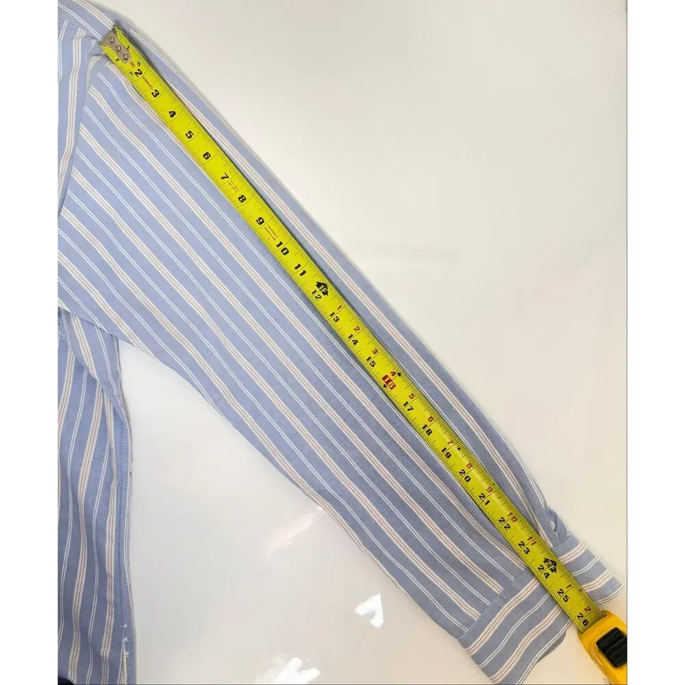 Polo Ralph Lauren Classic Fit Striped Oxford Shirt Size M Cotton